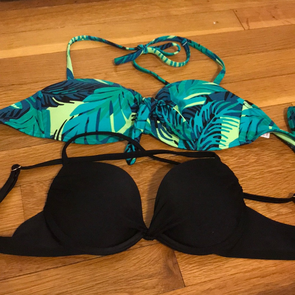 2 bikini tops